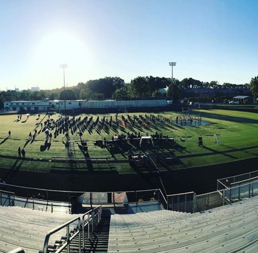 Rehearsal before Tates Creek Contest 