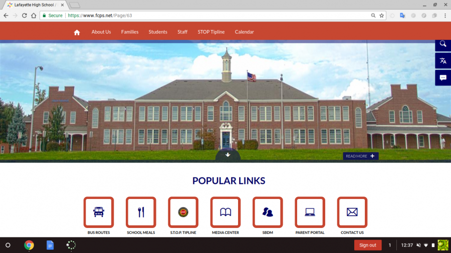 Lafayettes New School Website
