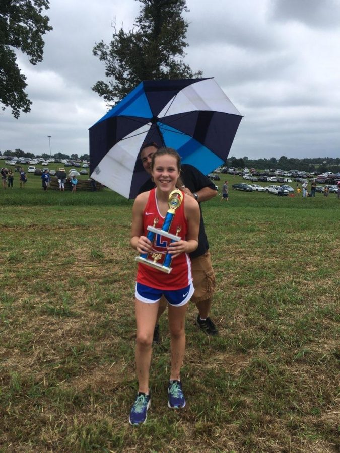 Morgan Remley at the Blugrass Cross Country Meet