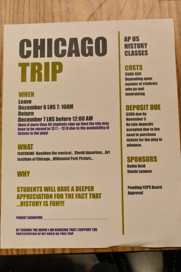 The Chicago trip flier