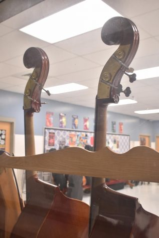 Basses from the Orchestra room.
