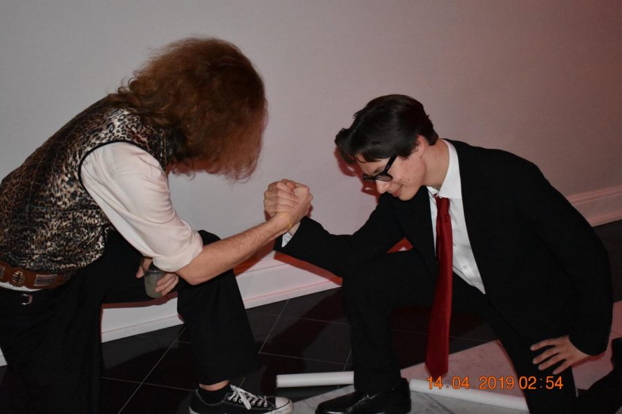 What to do when the music stops? Arm wrestle