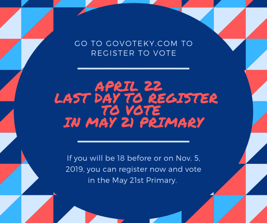 Details on the April 22 deadline for Voter Registration in Kentucky