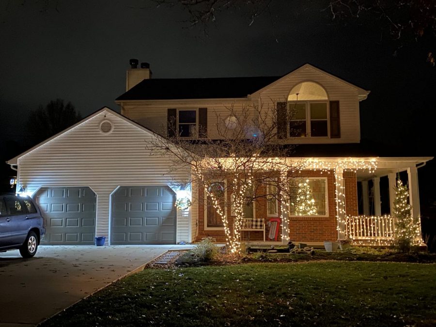 LEXINGTON, KY:  A house covered in Christmas lights awaits the holiday season.