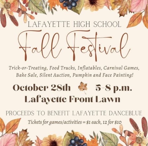 Fall Festival information graphic made by our student council.