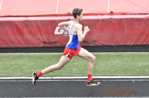 Many students balance school work with extracurricular activities, like sports. Lafayette students run at a track  meet on April 4th, 2021.