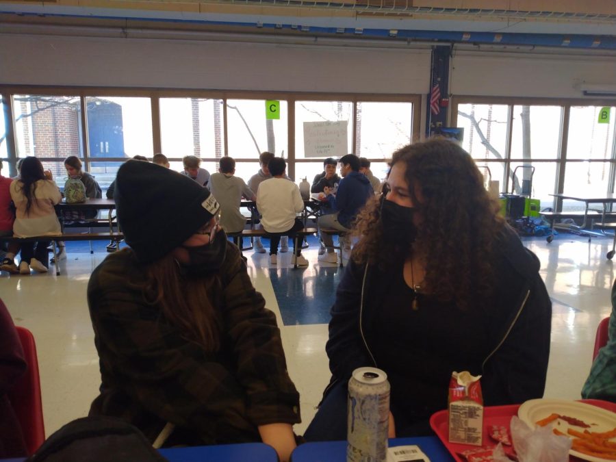 Lucy Lillard and Sara Howard at lunch on February 15th