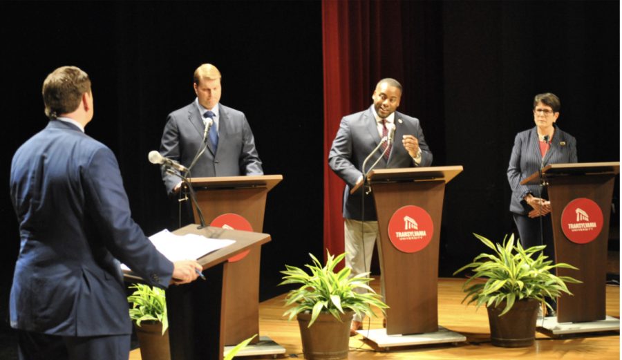Lafayette Times Reporters Speak With Lexington Mayoral Candidates at Mondays Debate