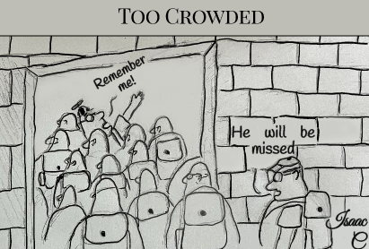 Get With The Times comic Issue #13, Too Crowded, by Isaac Critchfield