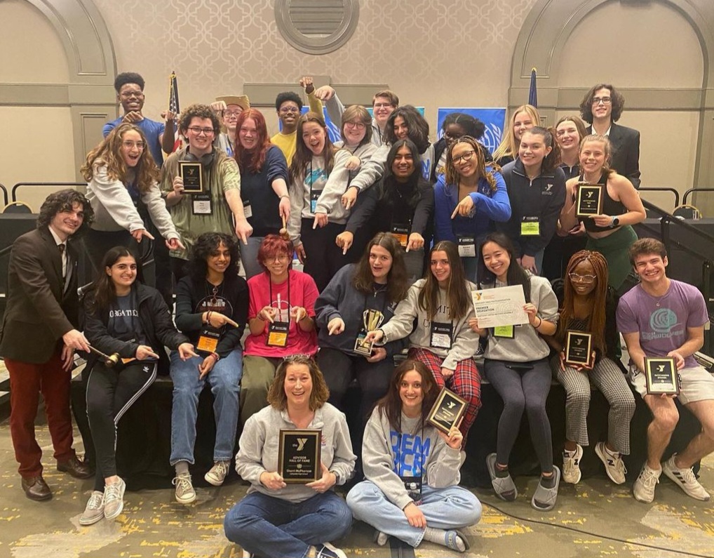 Louisville, KY :
Lafayette Student Y delegation with their awards after the KUNA conference held at the Galt House March 12-14, 2023.