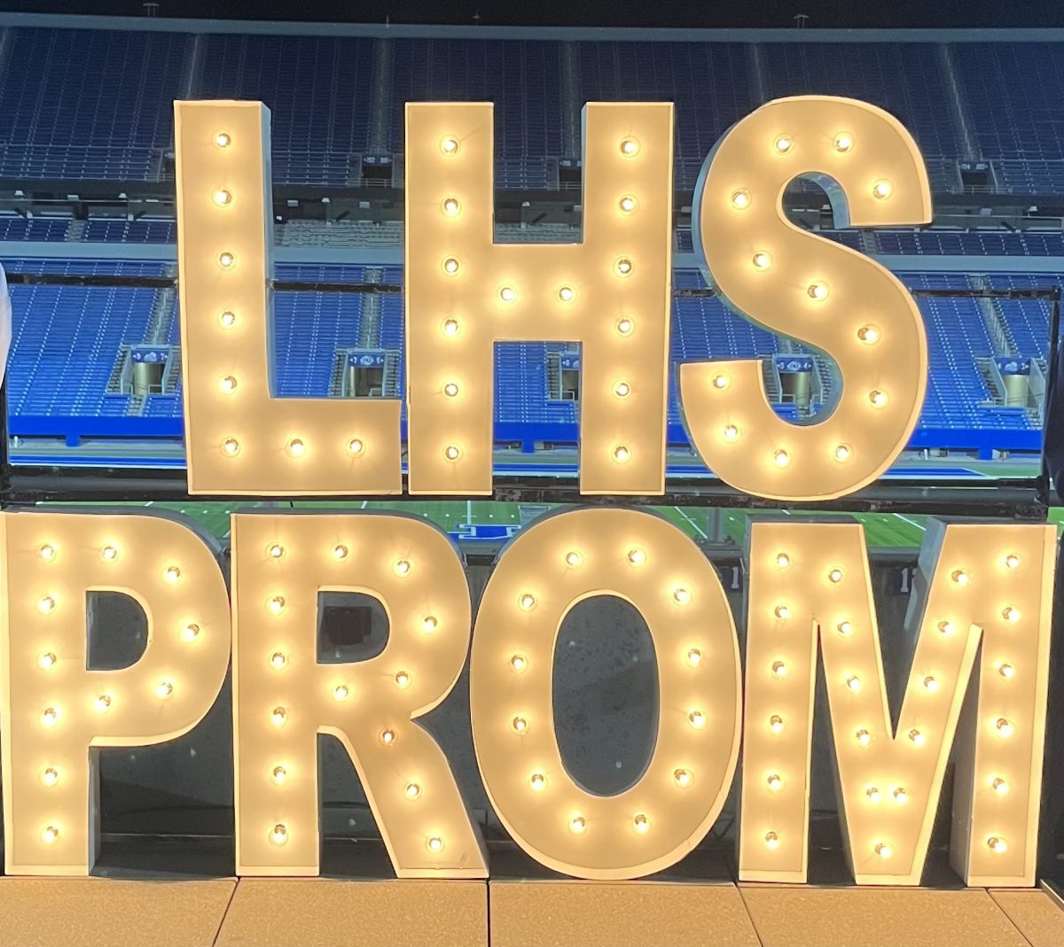 The Lafayette High schools sign for Prom on April 14th, 2022