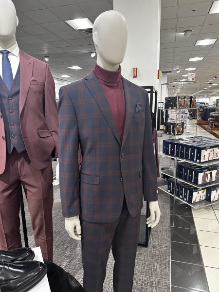 Photo of dressed display mannequin at Macys, taken on November 1, 2023