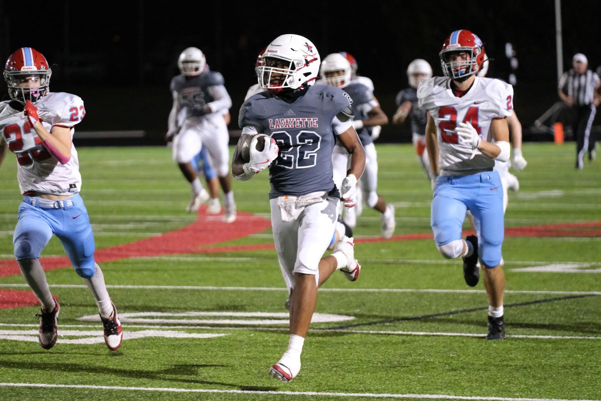 CJ Young runs 87 yards at Lafayette's first home game against the West Jessamine Colts on September 20, 2024. The Generals won 28-7.