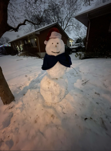 Photo of a Snowman built by Aspen Wood on January 10th, 2025, during the winter storm In Kentucky 