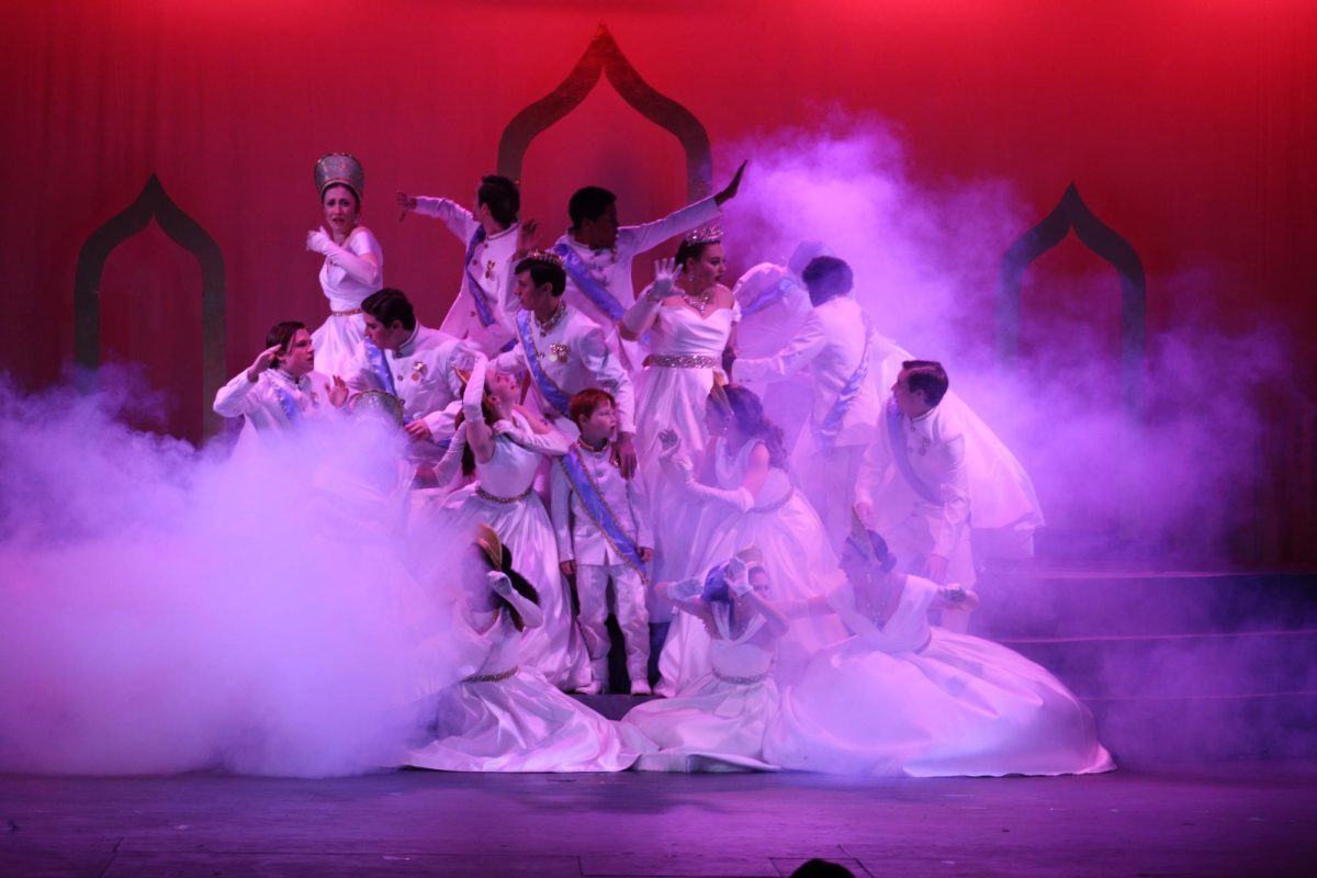 Actors playing the Romonov Family on stage during Lafayette's rendition of Anastasia in the Beeler Auditorium on Friday, January 31, 2025.