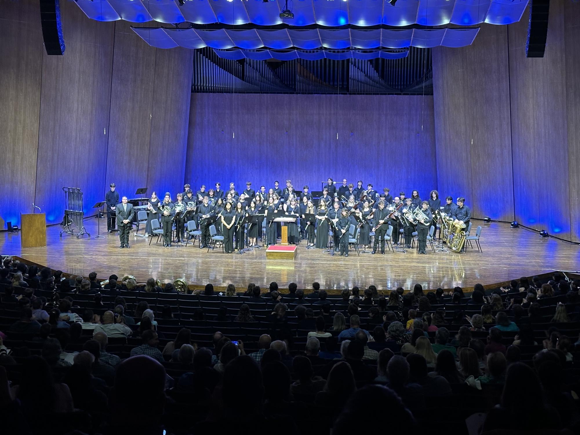 The Lafayette Wind Symphony performing at the University of Kentucky's Singletary Center of the Arts for the spring concert. Taken on May 13, 2025.
