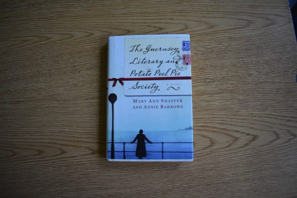 The book "The Guernsey Literary and Potato Peel Pie Society" by Mary Ann Shaffer and Annie Barrows in Ms. Thrash's room on May 9, 2025. When turned into a movie in 2018, the film grossed $23.1 million worldwide. The movie has 3.4 stars on Letterboxd as of May 19, 2025.