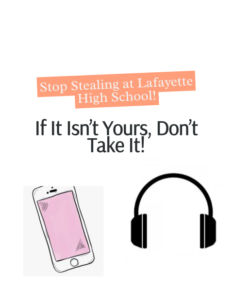 A Canva post created on May 28th protesting against the theft incidents at Lafayette High School.