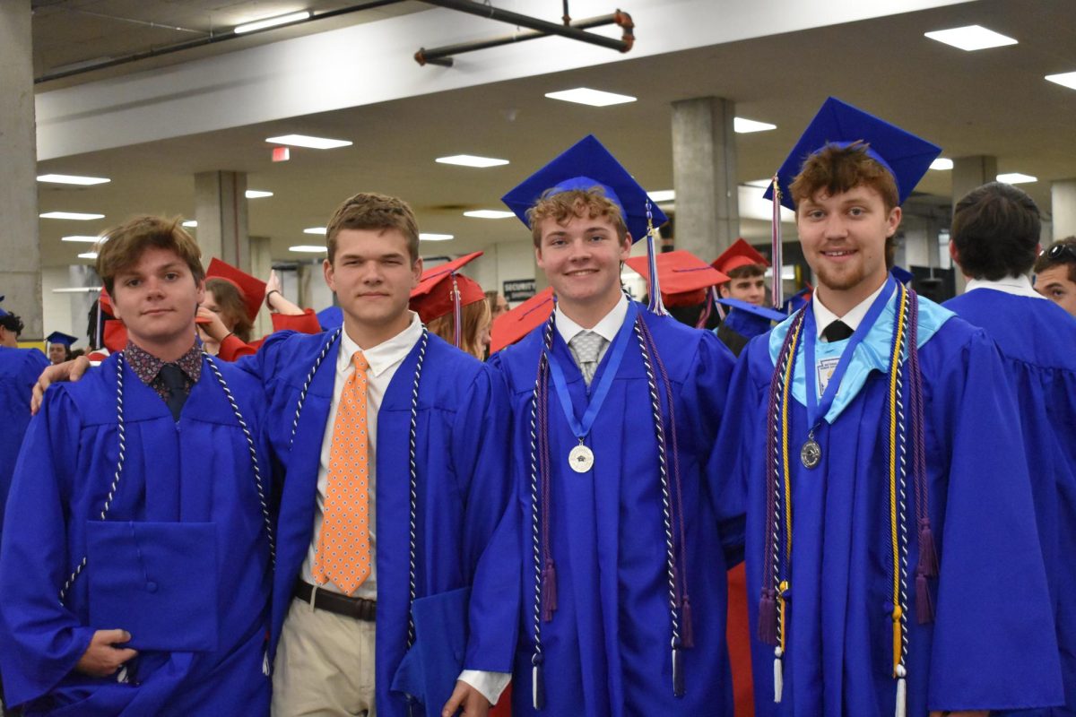 LEXINGTON, KY.  Students gather before Lafayette's graduation ceremonies at Rupp Arena on June 4, 2026.